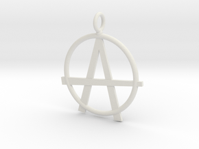 Anarchy necklace in White Natural Versatile Plastic