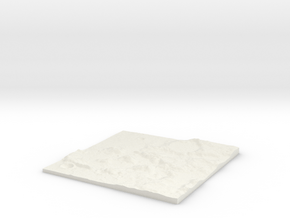 Custom-able Diorama Base 02 in White Natural Versatile Plastic