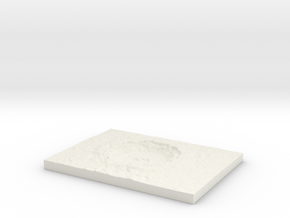 Customizable Diorama Base 03 Crater  in White Natural Versatile Plastic