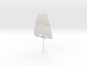 1/300 Frigate Mainmast V1 in White Natural Versatile Plastic