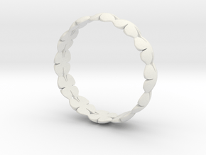 Clover Bracelet Medium in White Natural Versatile Plastic