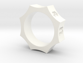 Octagon Ensemble Ring in White Processed Versatile Plastic: 10.5 / 62.75