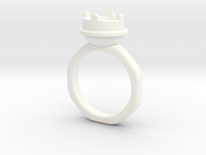 Ring Halkida in White Processed Versatile Plastic: 5.5 / 50.25