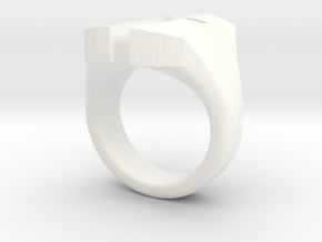 "A Nation's Battle" Ring in White Processed Versatile Plastic: 3 / 44