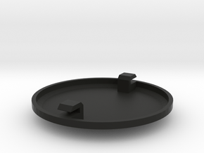 Cap for 60mm Single Enclosed Gauge Pod in Black Natural Versatile Plastic