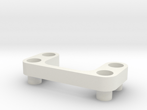 AE B6 Wing Mount Spacer 4mm in White Natural Versatile Plastic