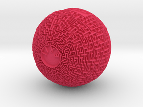 Maze Orb  in Pink Processed Versatile Plastic
