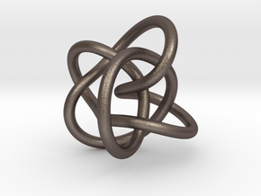 Perko Knot in Polished Bronzed Silver Steel