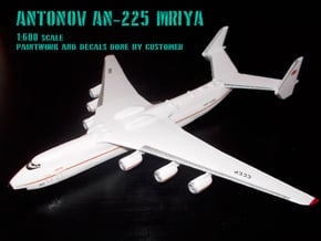 Antonov An-225 Mriya in White Natural Versatile Plastic: 1:600