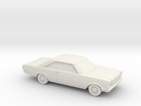 1/87 1966 Ford Galaxie 500 Coupe in White Natural Versatile Plastic