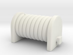 1/87 Hose Reel in White Natural Versatile Plastic