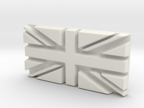 British flag in White Natural Versatile Plastic