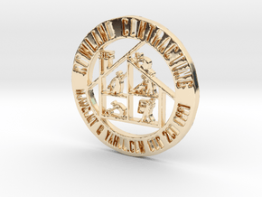 RCS Business Token in 14k Gold Plated Brass