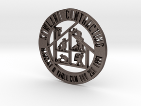 RCS Business Token in Polished Bronzed Silver Steel