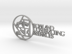 Rowland Contracting Logo in Aluminum