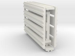 Double Rail Guardrail System 1-43 Scale in White Natural Versatile Plastic