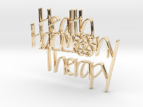 Health Harmony Therapy Logo in 14K Yellow Gold