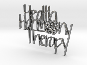Health Harmony Therapy Logo in Natural Silver