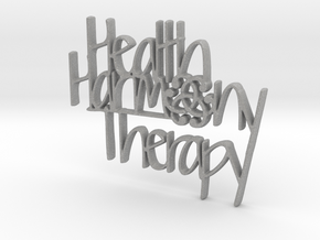 Health Harmony Therapy Logo in Aluminum