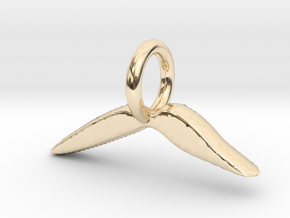 Mustache Charm in 14K Yellow Gold