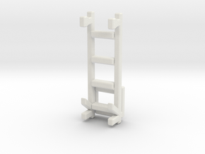 1/87 Rear Ladder 2 in White Natural Versatile Plastic