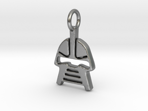 Cylon Charm in Natural Silver