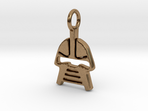 Cylon Charm in Natural Brass