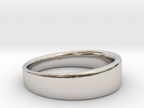 Ring Clean in Rhodium Plated Brass: 8.75 / 58.375