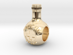 unicum bottle charm in 14k Gold Plated Brass