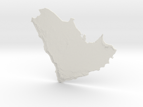 Arabian Peninsula, 1:6000000 in White Natural Versatile Plastic