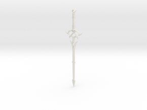 "BotW" Zora Sword in White Natural Versatile Plastic: 1:12