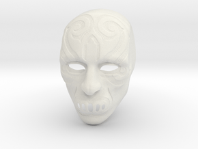 Harry Potter Death eater mask version #6 in White Natural Versatile Plastic