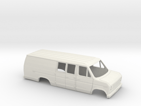 6cmX16.8cm 1975-91 Ford E-Series Delivery Van Exte in White Natural Versatile Plastic