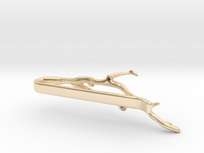 Branch Tie Clip in 14K Yellow Gold