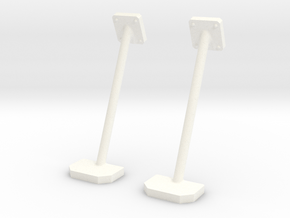 1.7 SIDE STEPS PLAT HUGHES 500 in White Processed Versatile Plastic