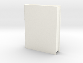 Book Generic 1 in White Processed Versatile Plastic