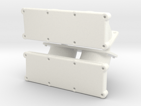 Dual Carb Intake 1/18 Custom part in White Processed Versatile Plastic