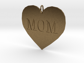 Mom Pendant in Natural Bronze