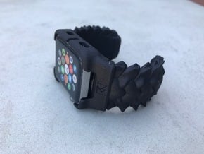 BRAID  For Apple watch Cuff 42mm MEDIUM in Black Natural Versatile Plastic