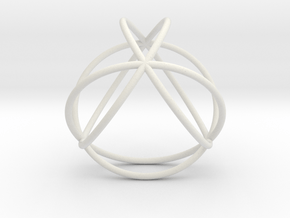 TetraSphere 1.8" in White Natural Versatile Plastic