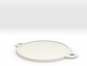 Bracelet medallion in White Natural Versatile Plastic: 1:10