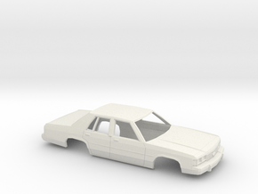 16 cm 1989 Ford Crown Victoria in White Natural Versatile Plastic