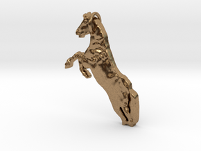 Horse in Natural Brass