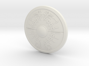 "BotW" Traveler's Shield in White Natural Versatile Plastic: 1:12