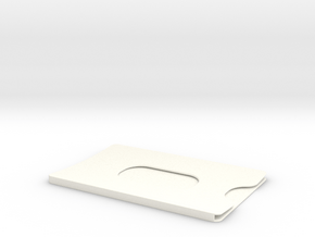 Bank card case in White Processed Versatile Plastic