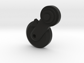 Thumbpin: Round base, Left-side - Tavor Safety in Black Natural Versatile Plastic