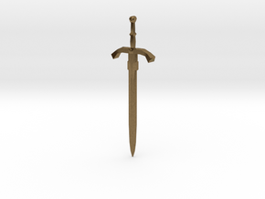 Sword Pendant in Natural Bronze