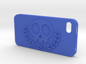 IPhone 4S Skull Case vol.2 in Blue Processed Versatile Plastic
