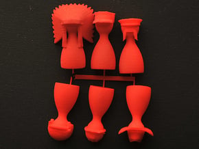 YMCA Village People Game Piece Set in Red Processed Versatile Plastic