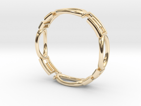 Shapes  R-001 in 14k Gold Plated Brass